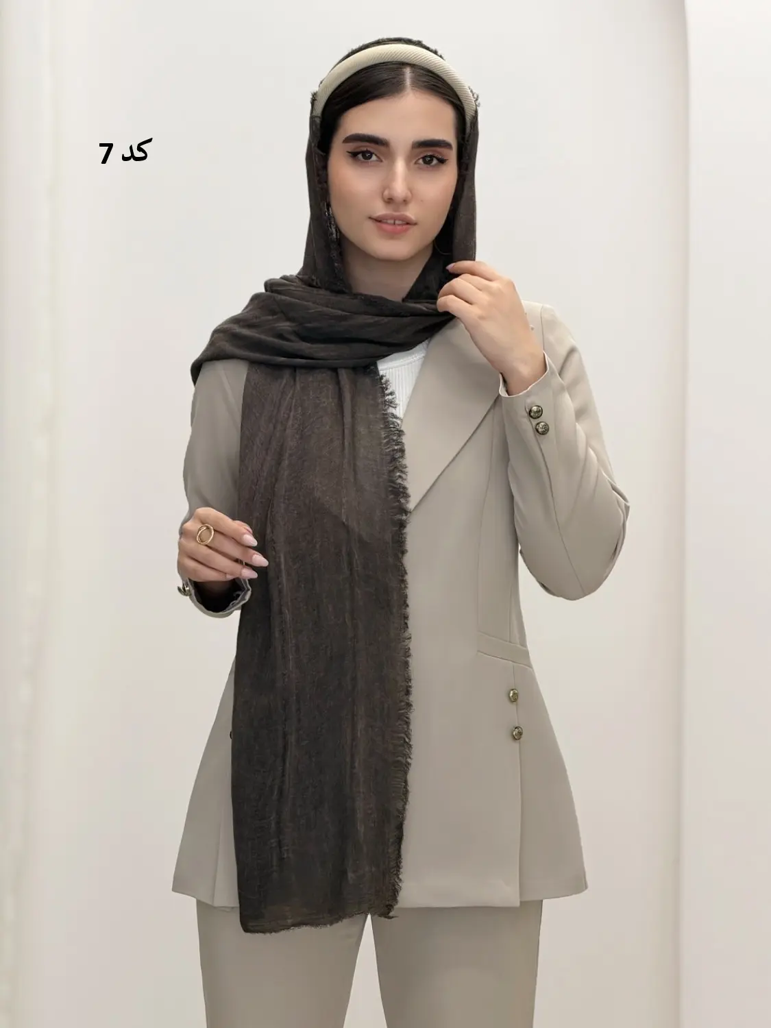6889-شال کنفی لالیک